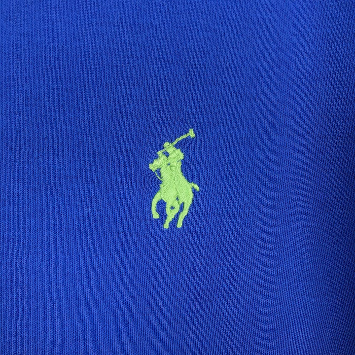 Ralph Lauren POLO RALPH LAUREN CUSTOM FIT short sleeve polo shirt men's XL equivalent cotton blue type Vintage Second Hand