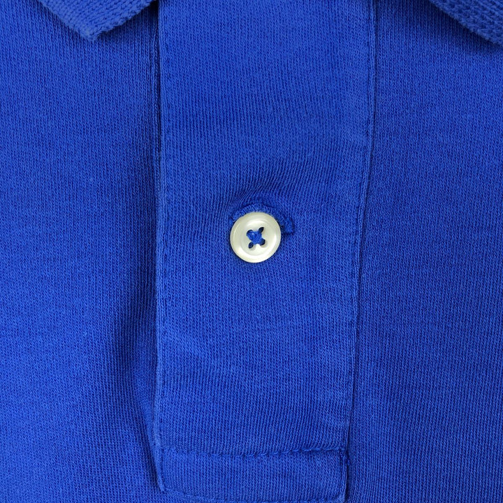 Ralph Lauren POLO RALPH LAUREN CUSTOM FIT short sleeve polo shirt men's XL equivalent cotton blue type Vintage Second Hand