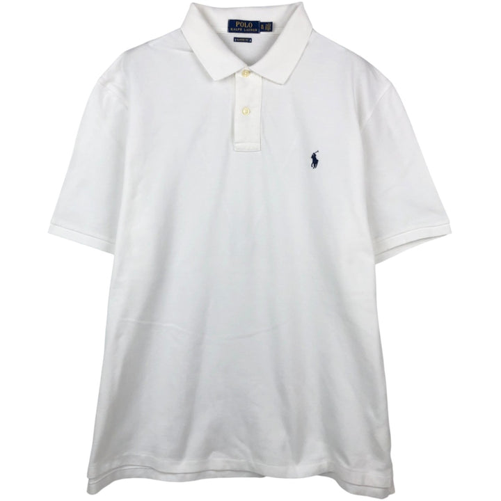 Ralph Lauren POLO RALPH LAUREN CLASSIC FIT short sleeve polo shirt men's XL equivalent cotton white type Vintage Second Hand