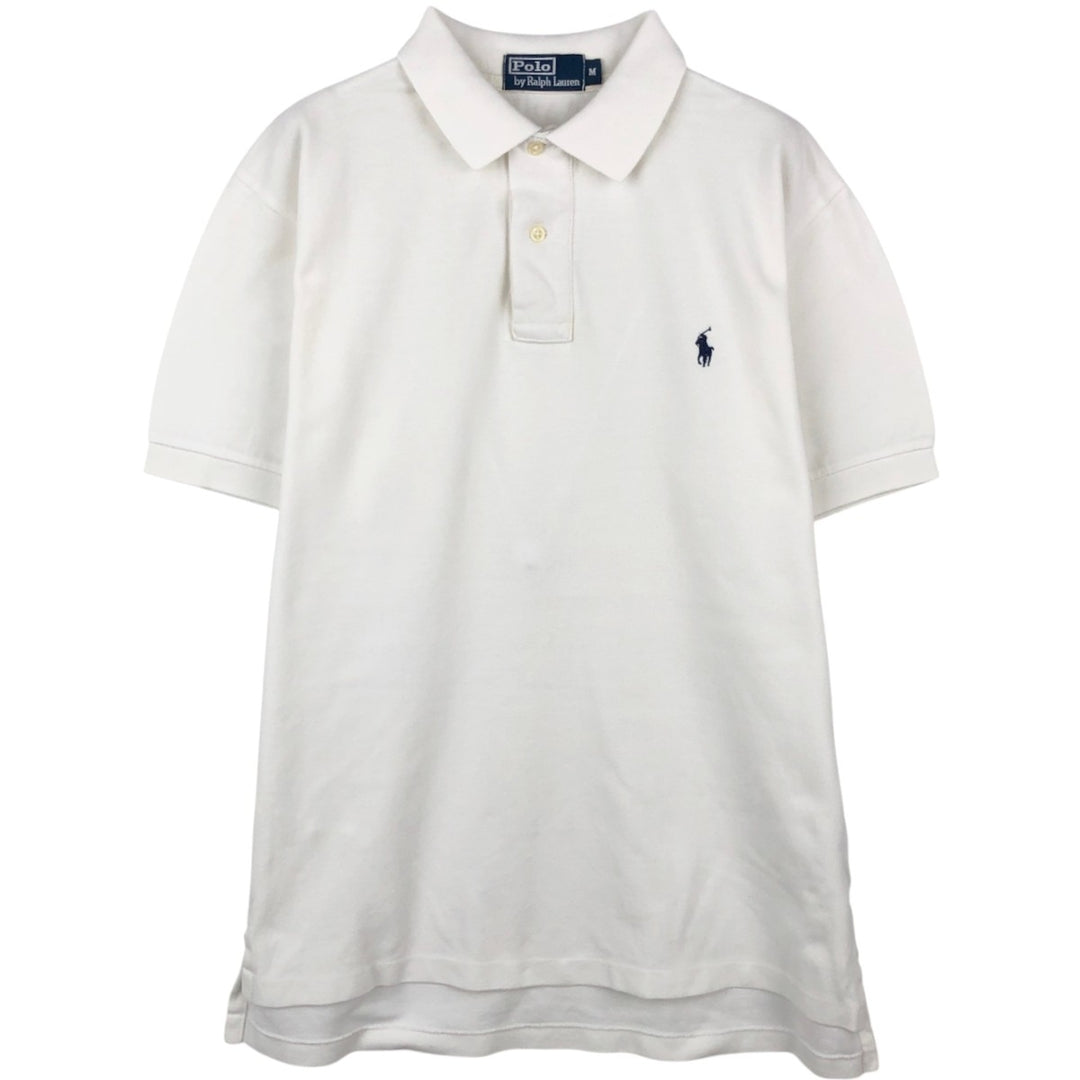 Ralph Lauren POLO by Ralph Lauren short sleeve polo shirt, men's size M cotton white type Vintage Second Hand