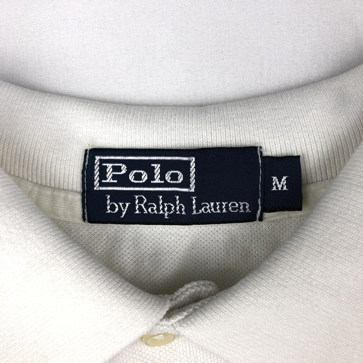 Ralph Lauren POLO by Ralph Lauren short sleeve polo shirt, men's size M cotton white type Vintage Second Hand