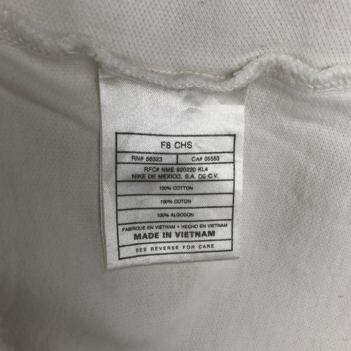90s-00'S Nike Short-Sleeve Polo Shirt, Men's Size L (Equivalent), Vintage cotton white type Vintage Second Hand
