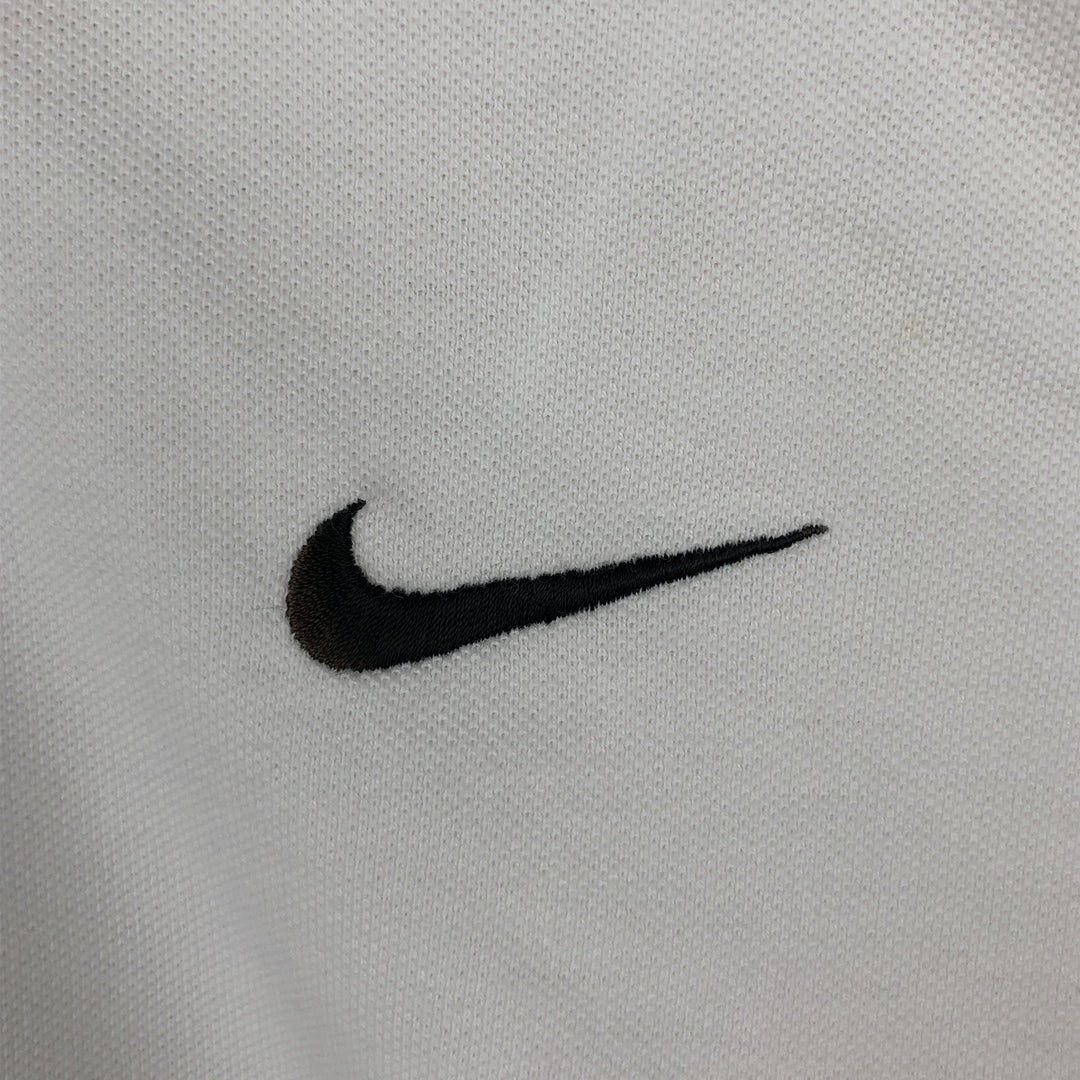 90s-00'S Nike Short-Sleeve Polo Shirt, Men's Size L (Equivalent), Vintage cotton white type Vintage Second Hand