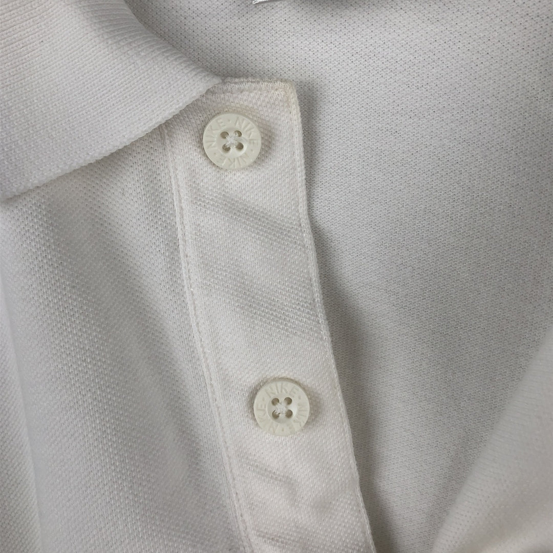 90s-00'S Nike Short-Sleeve Polo Shirt, Men's Size L (Equivalent), Vintage cotton white type Vintage Second Hand
