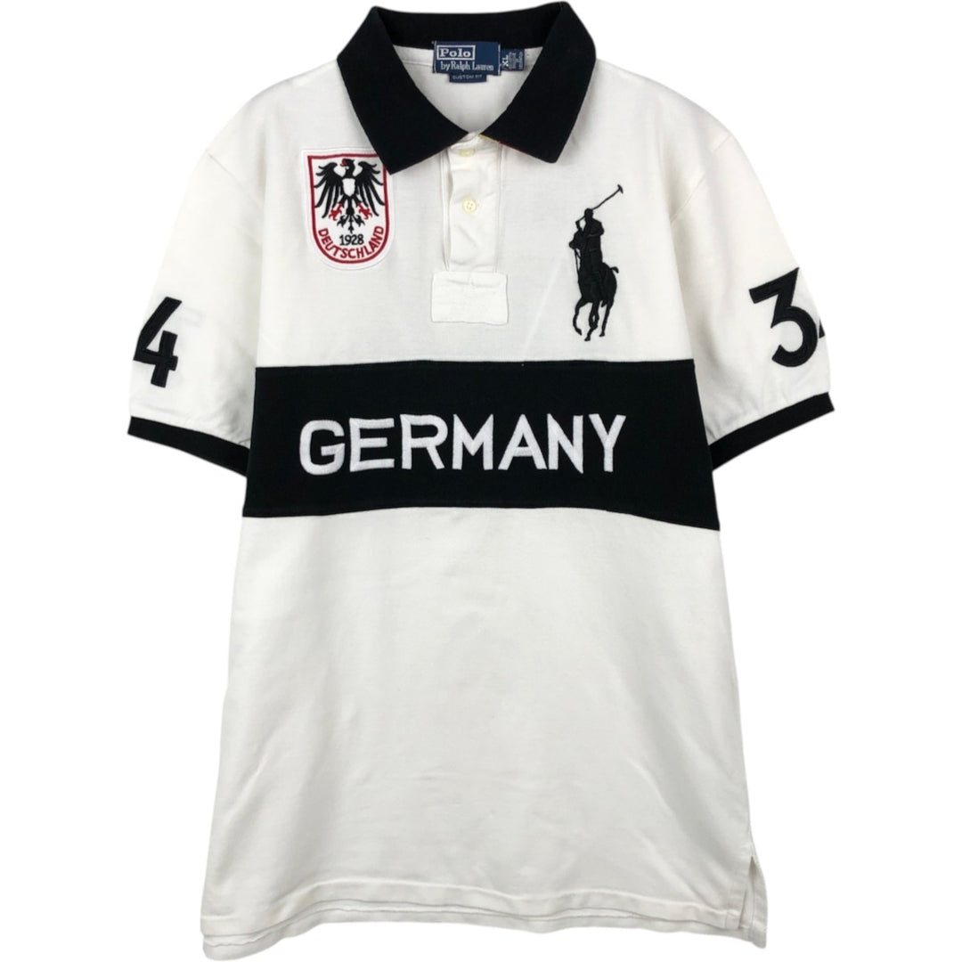 Ralph Lauren POLO by Ralph Lauren CUSTOM FIT Big Pony Short Sleeve Polo Shirt Men's XL cotton white type Vintage Second Hand