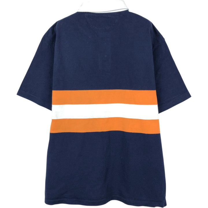 Ralph Lauren POLO RALPH LAUREN CLASSIC FIT Short-Sleeve Rugby Shirt, Men's Size XL (approx.) cotton navy blue type Vintage Second Hand