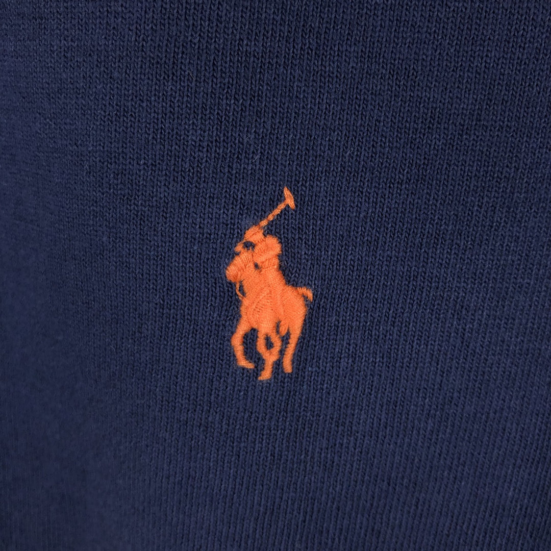 Ralph Lauren POLO RALPH LAUREN CLASSIC FIT Short-Sleeve Rugby Shirt, Men's Size XL (approx.) cotton navy blue type Vintage Second Hand