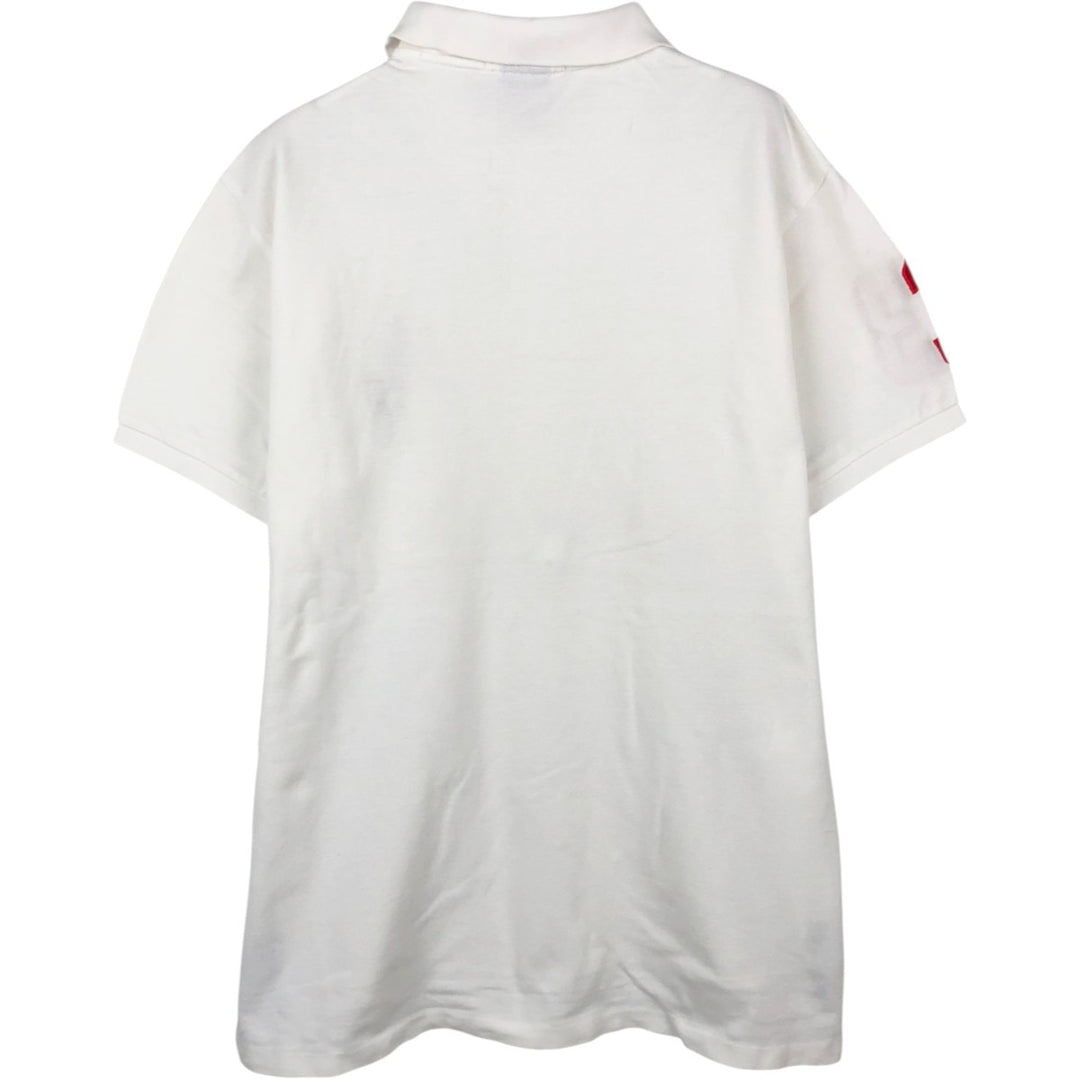 Ralph Lauren POLO by Ralph Lauren CUSTOM FIT Big Pony Short Sleeve Polo Shirt Men's L size cotton white type Vintage Second Hand