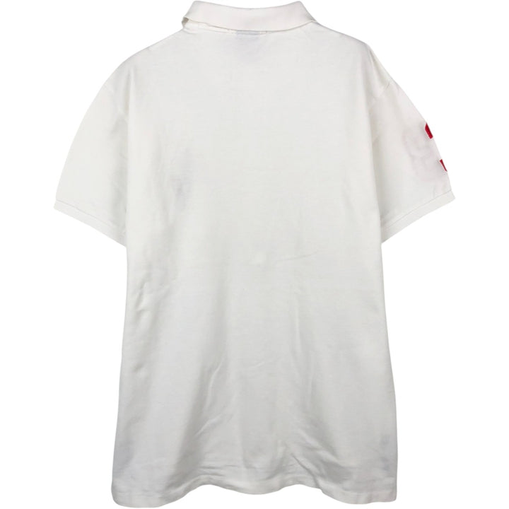 Ralph Lauren POLO by Ralph Lauren CUSTOM FIT Big Pony Short Sleeve Polo Shirt Men's L size cotton white type Vintage Second Hand