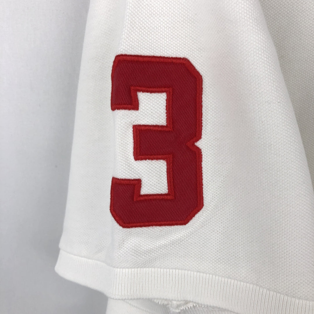 Ralph Lauren POLO by Ralph Lauren CUSTOM FIT Big Pony Short Sleeve Polo Shirt Men's L size cotton white type Vintage Second Hand