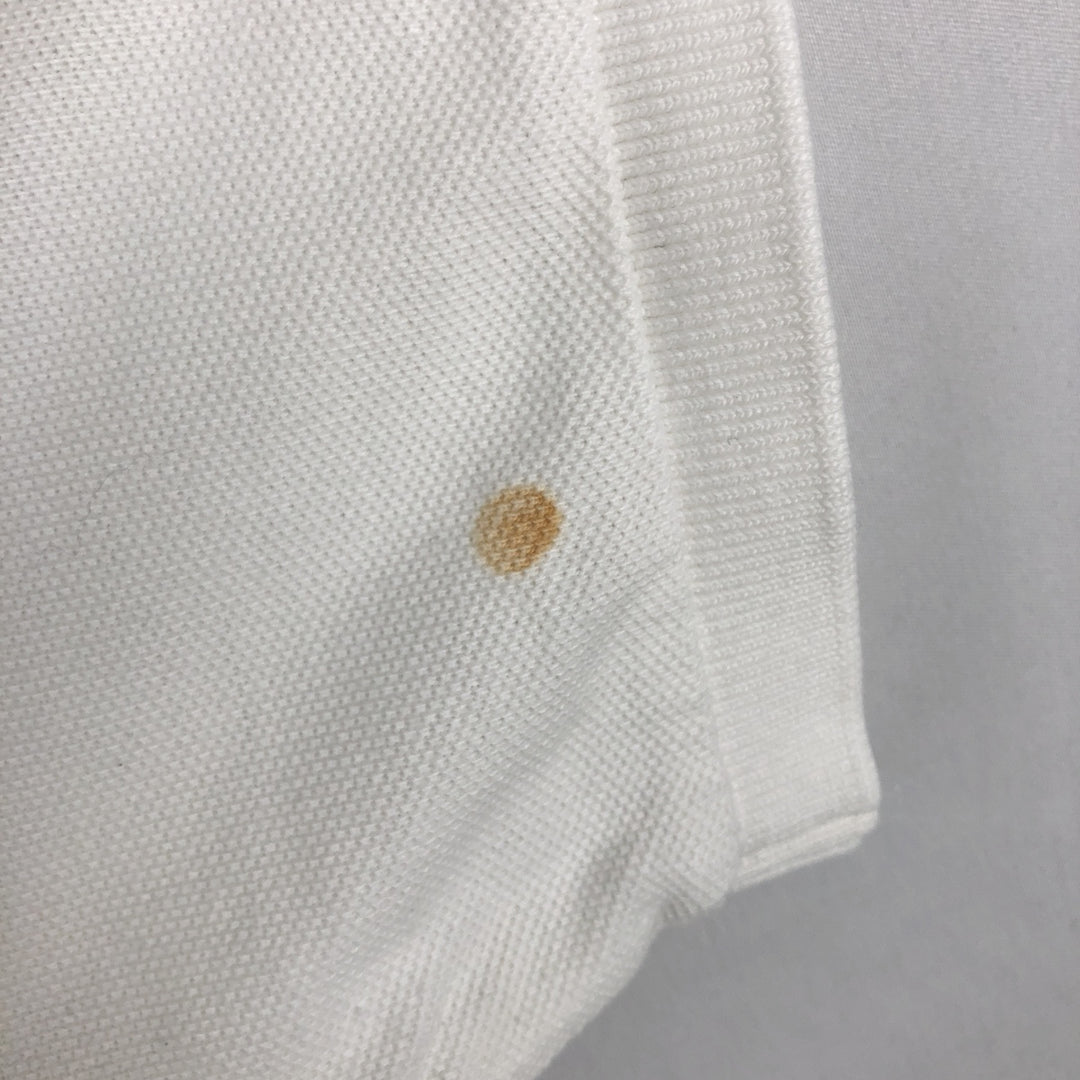 Ralph Lauren POLO by Ralph Lauren CUSTOM FIT Big Pony Short Sleeve Polo Shirt Men's L size cotton white type Vintage Second Hand
