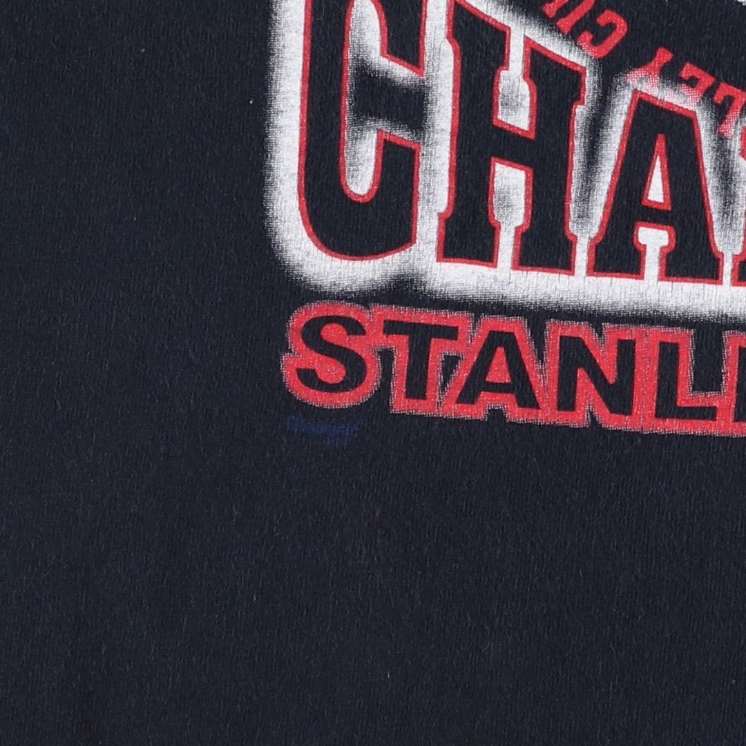 2000'S Majestic NHL New Jersey Devils sports print T-shirt, men's size XL (approx.) cotton black type Vintage Second Hand