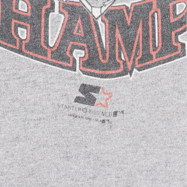 80'S Starter MLB San Francisco Giants Sports Print T-Shirt, Made in USA, Men's Size M (Equivalent), Vintage cotton gray type Vintage Second Hand