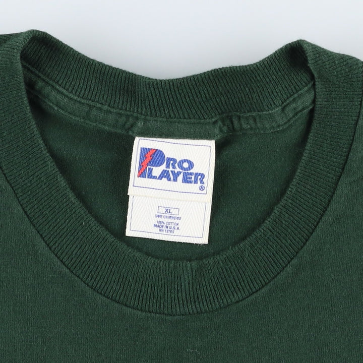 90'S PRO PLAYER NFL Green Bay Packers SUPER BOWL XXXI Sports Print T-Shirt, Made in USA, Men's XL equivalent. cotton Green type dark green Vintage Second Hand