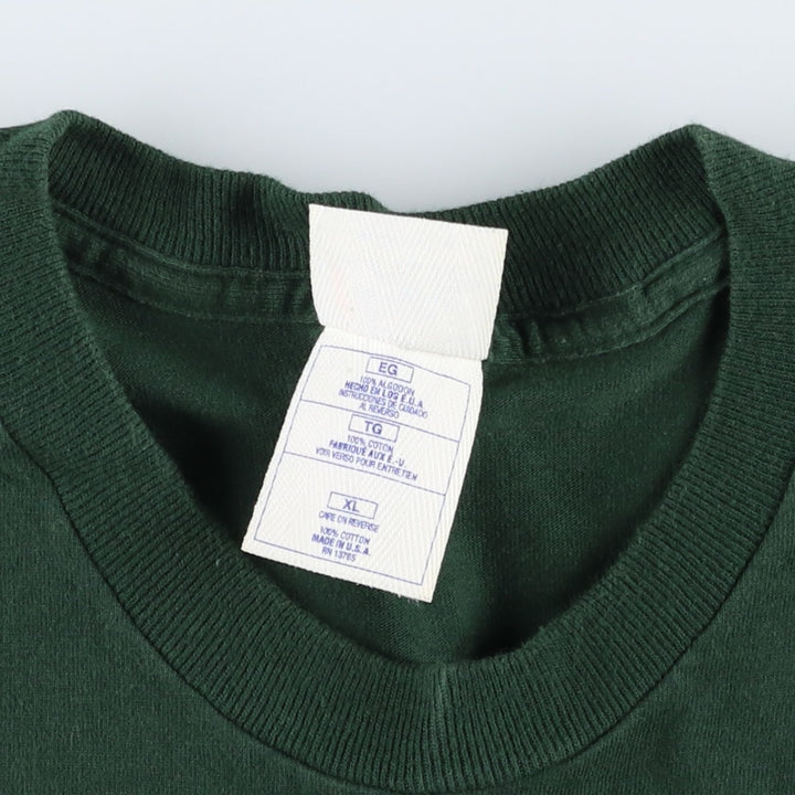 90'S PRO PLAYER NFL Green Bay Packers SUPER BOWL XXXI Sports Print T-Shirt, Made in USA, Men's XL equivalent. cotton Green type dark green Vintage Second Hand