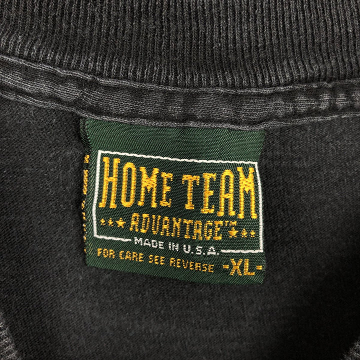 90'S HOME TEAM ADVANTAGE NHL SAN JOSE SHARKS Logo Print T-Shirt, Made in USA, Men's XL (approx.) cotton black type Vintage Second Hand