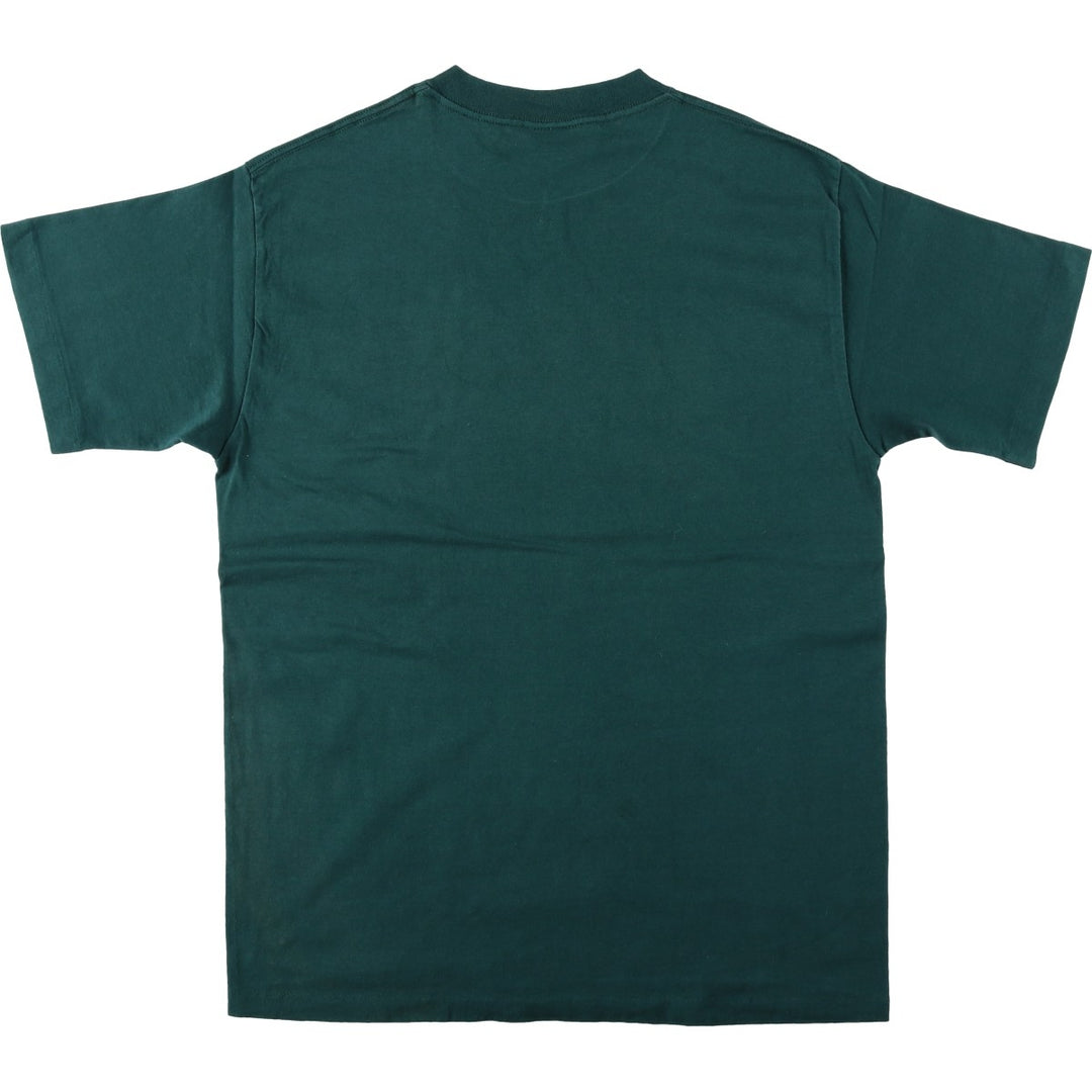 90'S Majestic MLB Oakland Athletics Logo Print T-Shirt, Made in USA, Men's Size L (Equivalent), Vintage cotton dark green Vintage Second Hand