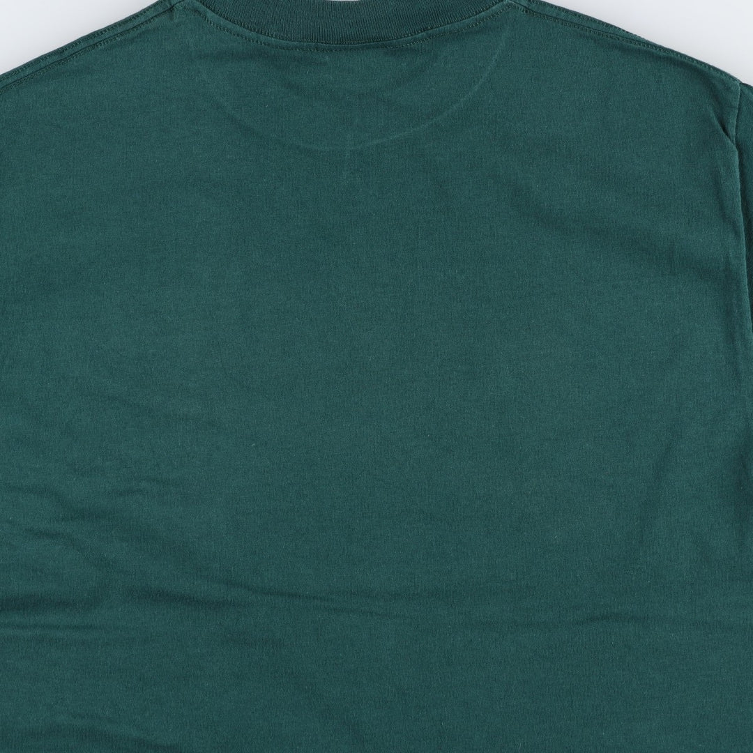 90'S Majestic MLB Oakland Athletics Logo Print T-Shirt, Made in USA, Men's Size L (Equivalent), Vintage cotton dark green Vintage Second Hand
