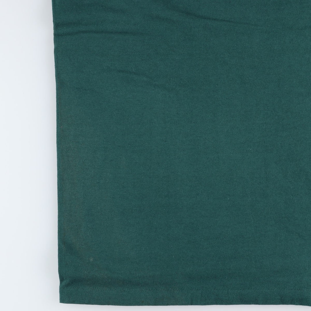 90'S Majestic MLB Oakland Athletics Logo Print T-Shirt, Made in USA, Men's Size L (Equivalent), Vintage cotton dark green Vintage Second Hand