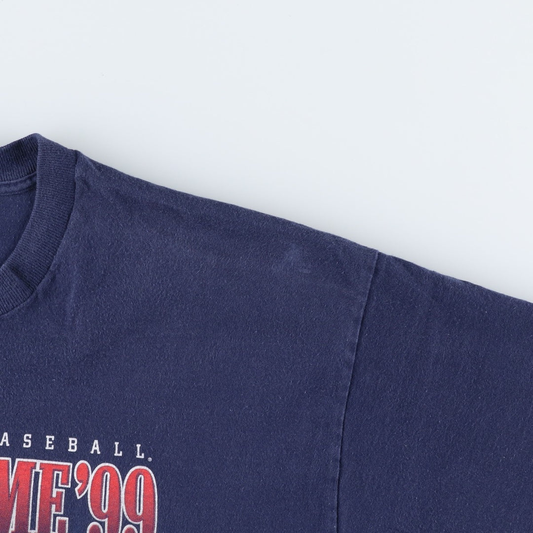 90'S PRO PLAYER ALL STAR GAME '99 Sports Print T-Shirt, Men's XXL equivalent, Vintage cotton navy blue type Vintage Second Hand