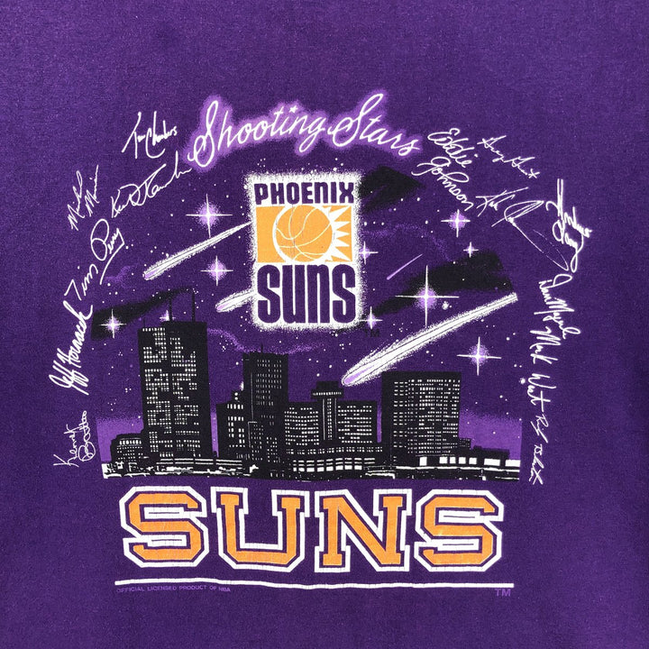Vintage 90'S NBA Phoenix Suns sports print T-shirt, men's size L (approx.). unclear purple type Vintage Second Hand