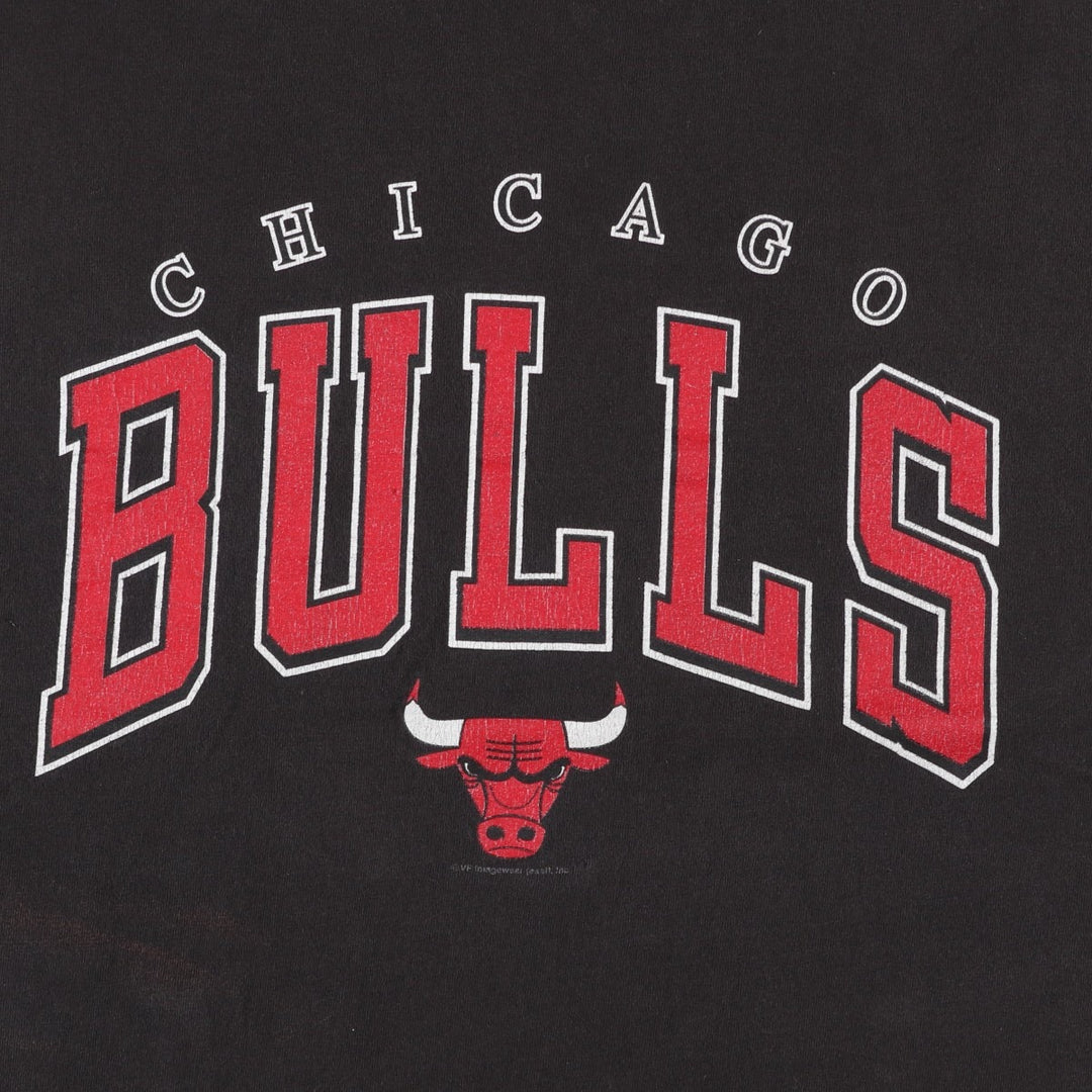 90s-00'S Lee SPORT NBA CHICAGOBULLS Logo Print T-Shirt, Men's XL (approx.) cotton black type Vintage Second Hand