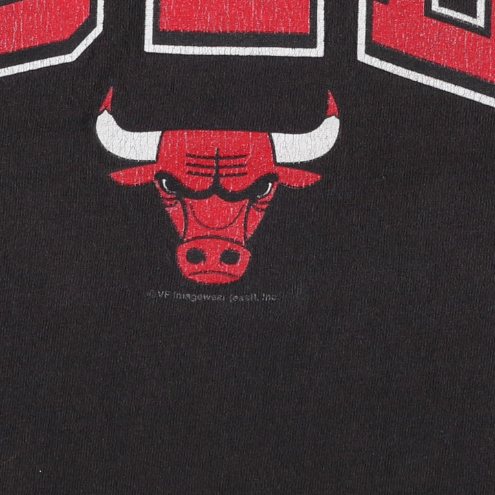 90s-00'S Lee SPORT NBA CHICAGOBULLS Logo Print T-Shirt, Men's XL (approx.) cotton black type Vintage Second Hand