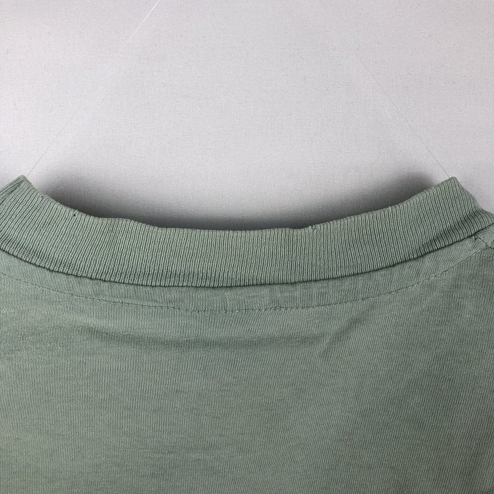 90'S Anvil Orca Pattern Animal T-Shirt, Made in USA, Men's Size L (Equivalent), Vintage cotton Mint green Vintage Second Hand