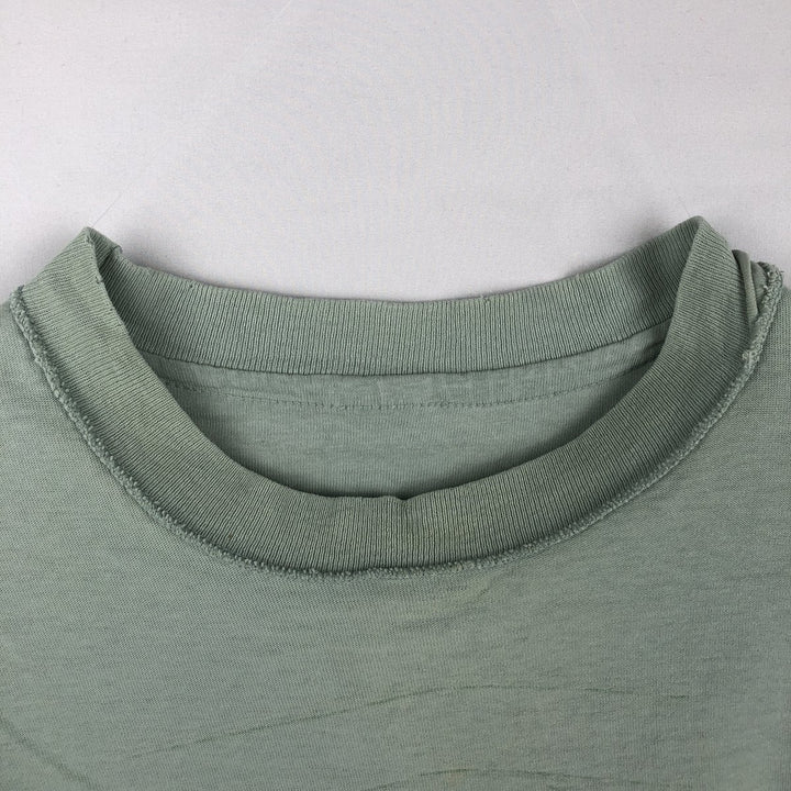 90'S Anvil Orca Pattern Animal T-Shirt, Made in USA, Men's Size L (Equivalent), Vintage cotton Mint green Vintage Second Hand