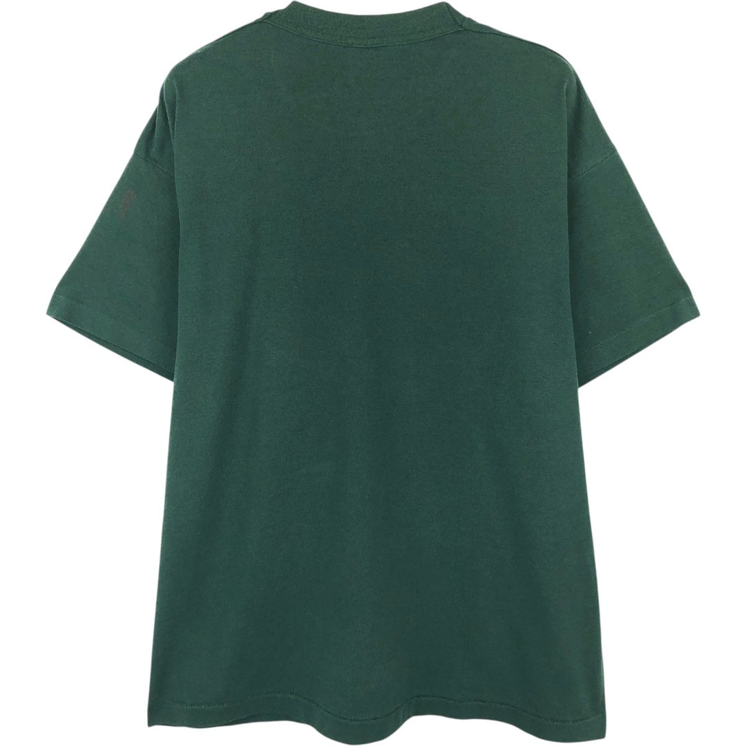 ~90'S Pelican Pattern Animal T-Shirt, Men's XL equivalent, Vintage unclear dark green Vintage Second Hand