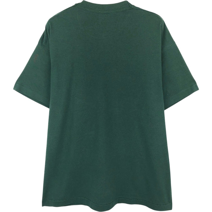 ~90'S Pelican Pattern Animal T-Shirt, Men's XL equivalent, Vintage unclear dark green Vintage Second Hand