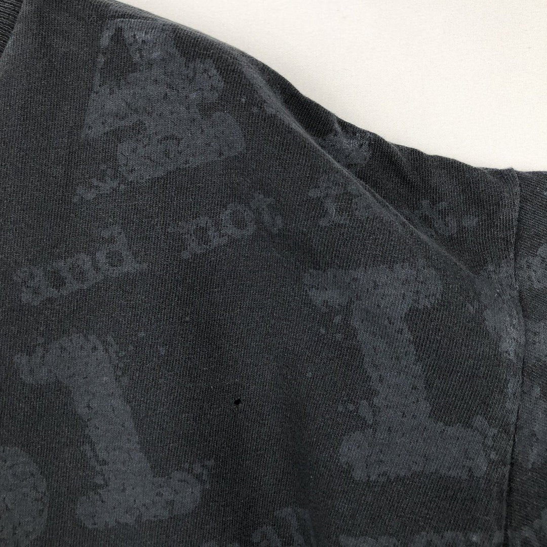 90'S All Sport Eagle Pattern All-Over Print Animal T-Shirt, Made in USA, Men's XL (approx.) Vintage cotton black type Vintage Second Hand