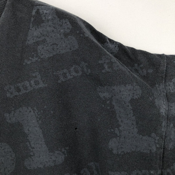 90'S All Sport Eagle Pattern All-Over Print Animal T-Shirt, Made in USA, Men's XL (approx.) Vintage cotton black type Vintage Second Hand