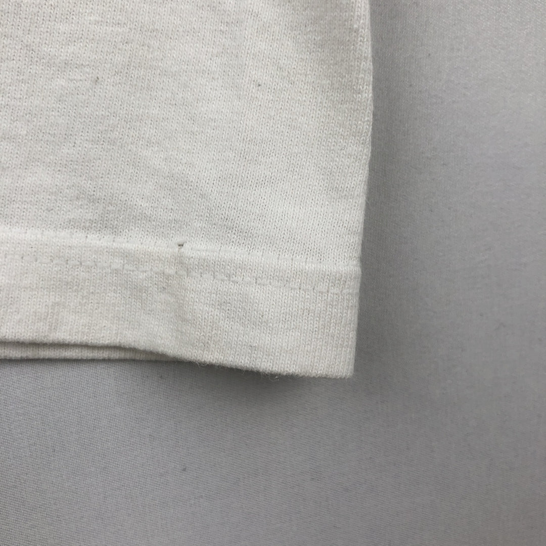 90s-00'S Hanes COMFORT-T Tiger Pattern Animal T-Shirt, Men's XL (approx.) cotton white type Vintage Second Hand