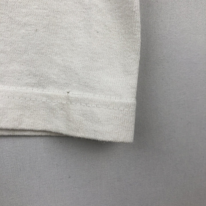 90s-00'S Hanes COMFORT-T Tiger Pattern Animal T-Shirt, Men's XL (approx.) cotton white type Vintage Second Hand