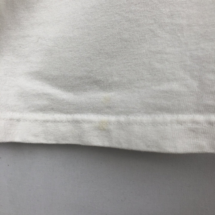 90s-00'S Hanes COMFORT-T Tiger Pattern Animal T-Shirt, Men's XL (approx.) cotton white type Vintage Second Hand