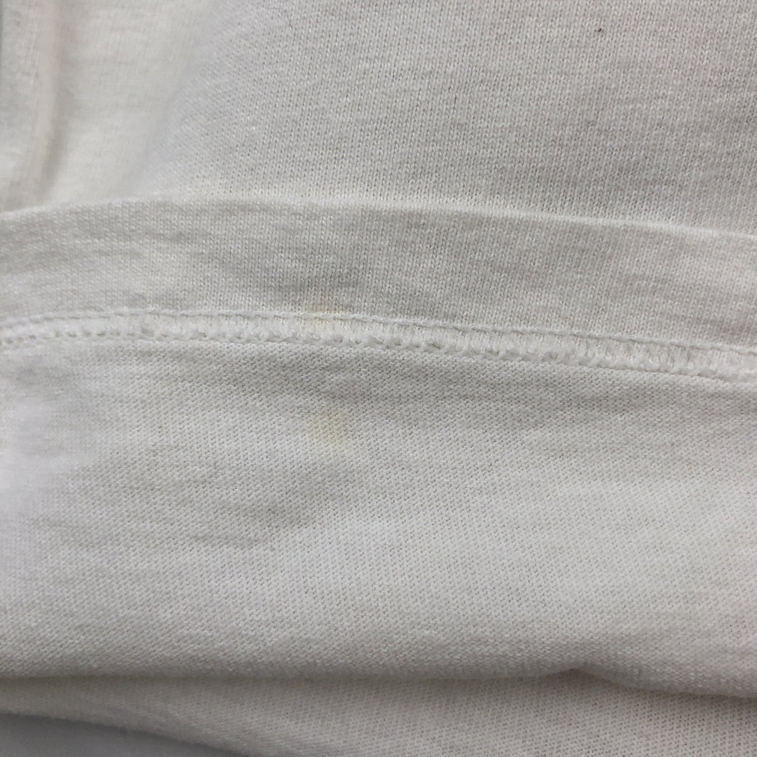 90s-00'S Hanes COMFORT-T Tiger Pattern Animal T-Shirt, Men's XL (approx.) cotton white type Vintage Second Hand