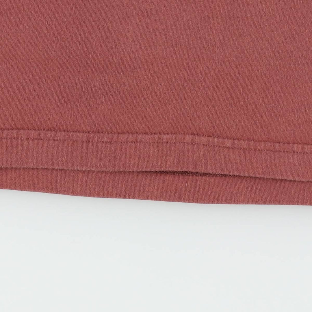 Eddie Bauer Ringer T-shirt, Men's Size M cotton red type reddish brown Vintage Second Hand