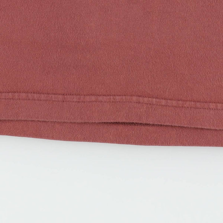 Eddie Bauer Ringer T-shirt, Men's Size M cotton red type reddish brown Vintage Second Hand