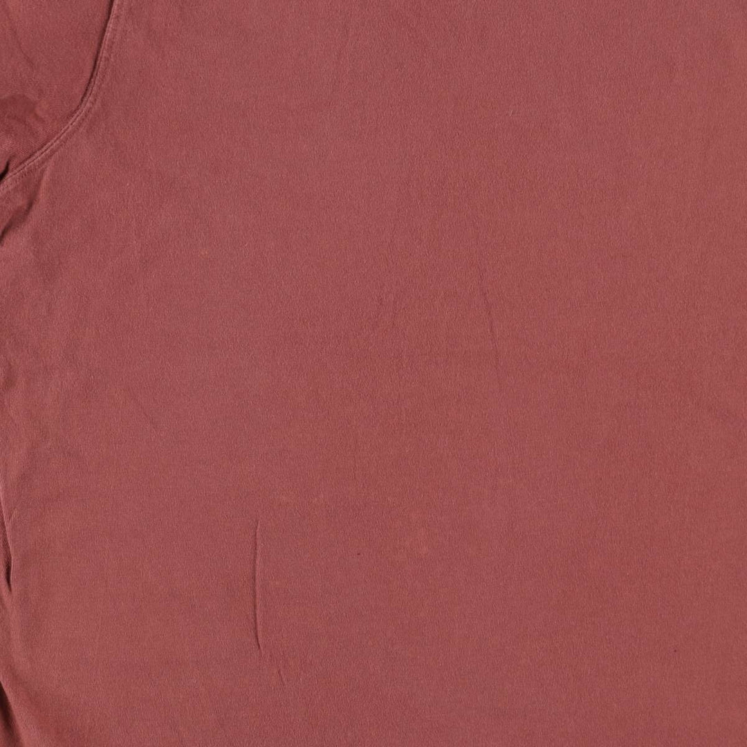 Eddie Bauer Ringer T-shirt, Men's Size M cotton red type reddish brown Vintage Second Hand