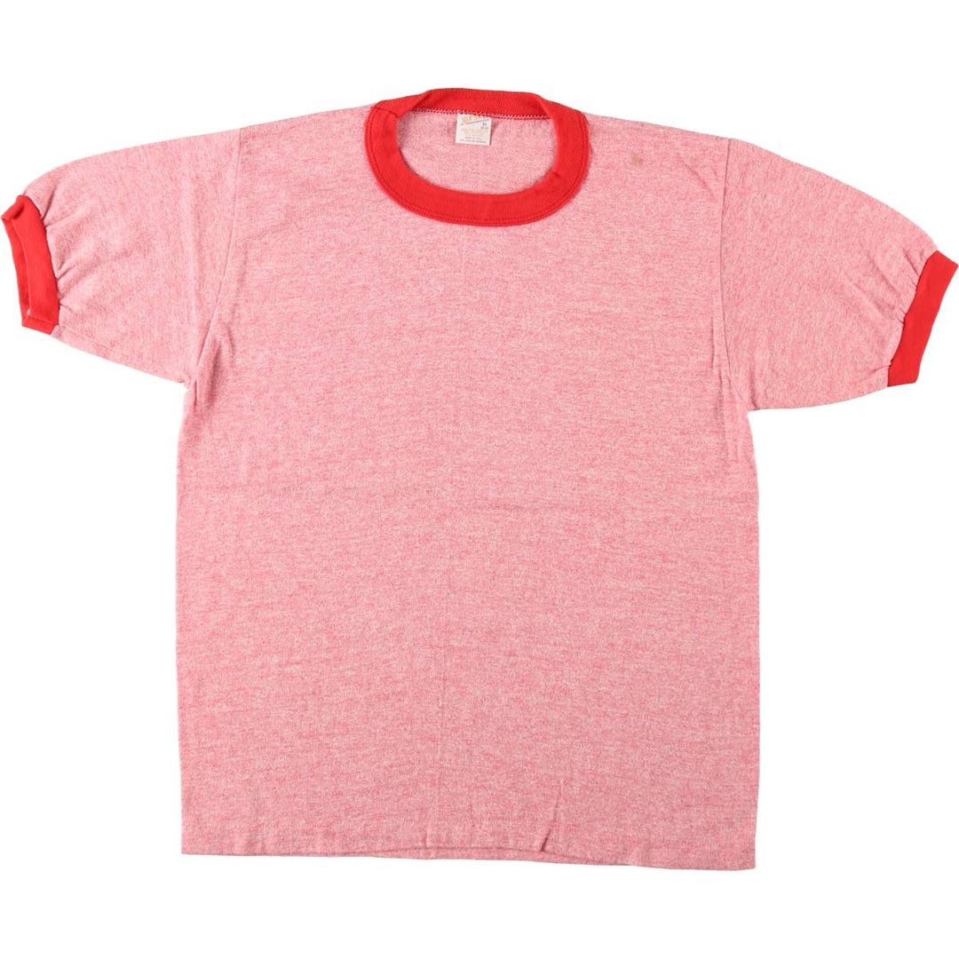 80'S Sportswear Ringer T-Shirt, Made in USA, Men's Size M (approx.), Vintage polyester red type Vintage Second Hand