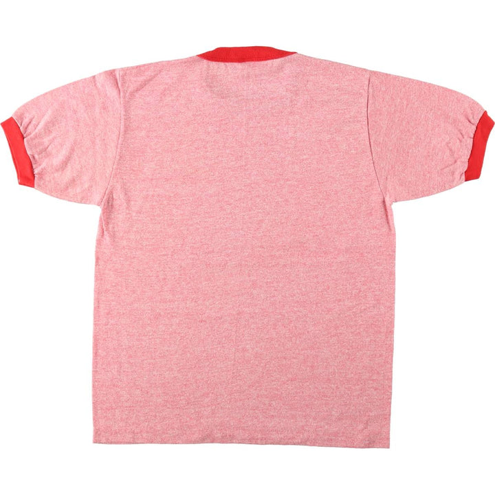 80'S Sportswear Ringer T-Shirt, Made in USA, Men's Size M (approx.), Vintage polyester red type Vintage Second Hand