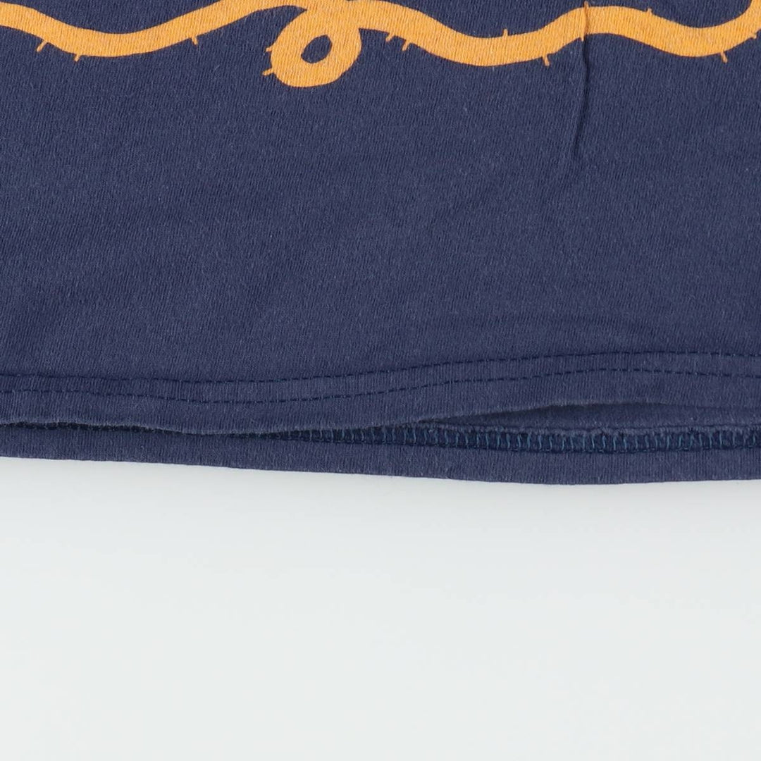 PORT and COMPANY WILLI CARLISLE Band Ringer T-Shirt, Men's Size M (approx.) cotton navy blue type Vintage Second Hand