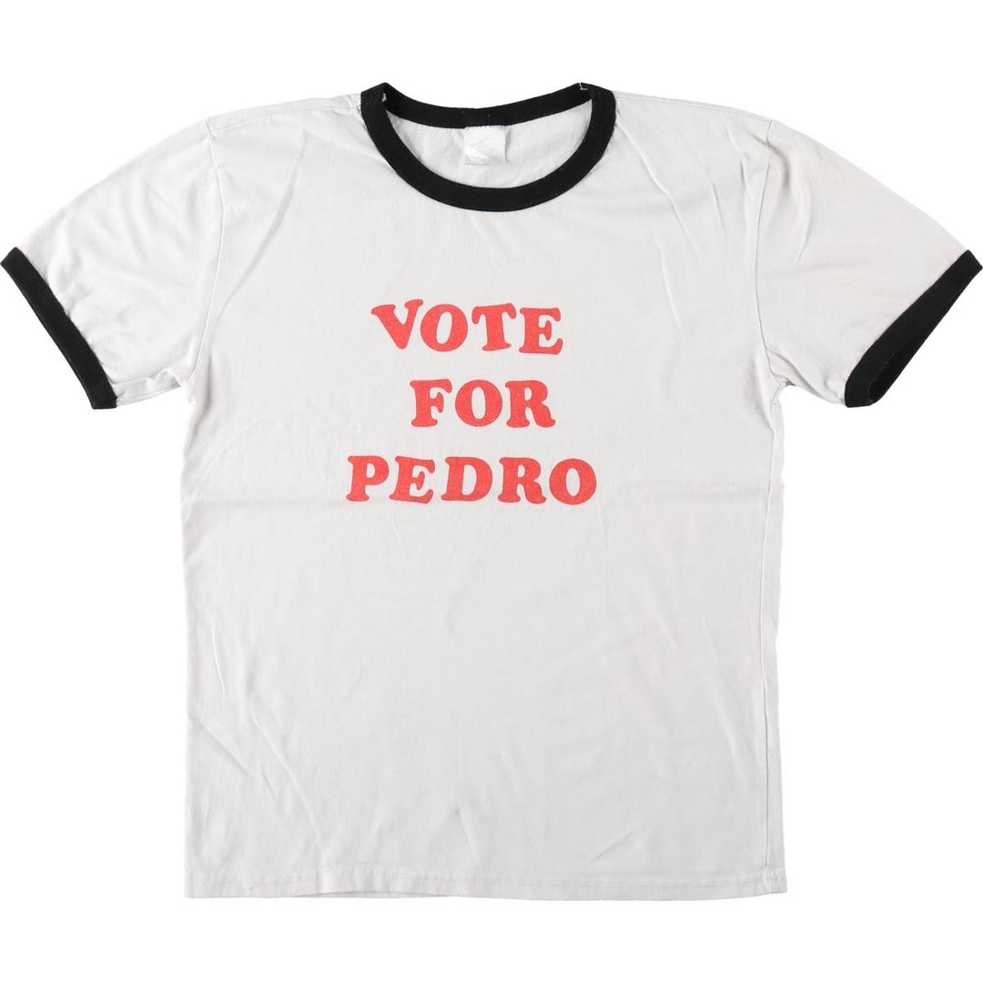 SPIRIT NAPOLEON DYNAMITE Movie Ringer T-Shirt (Men's Size M) unclear white type Vintage Second Hand