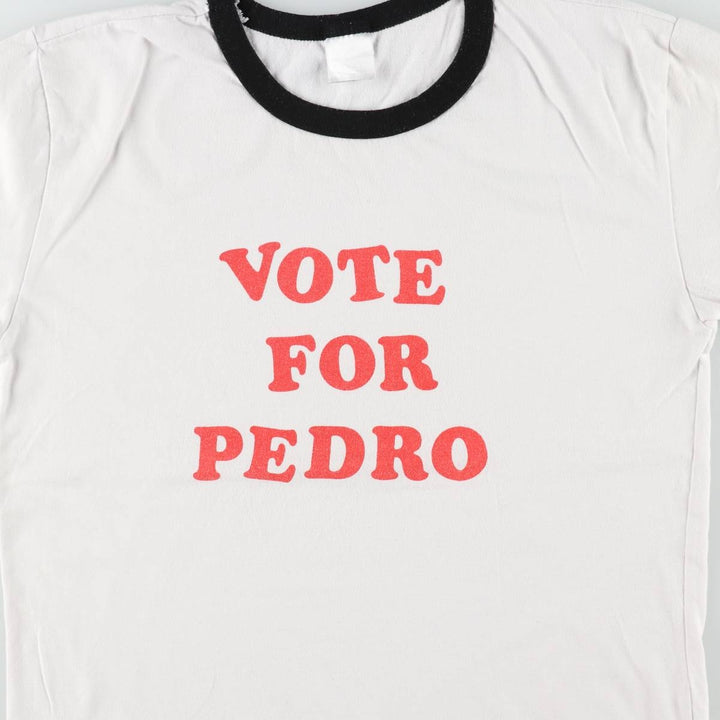 SPIRIT NAPOLEON DYNAMITE Movie Ringer T-Shirt (Men's Size M) unclear white type Vintage Second Hand