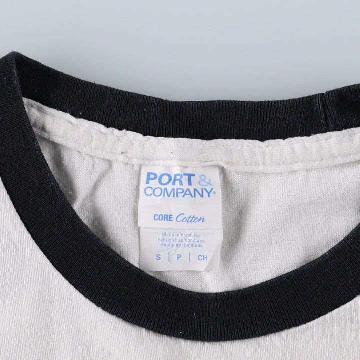 PORT&COMPANY Napoleon Dynamite Movie Ringer T-Shirt (Men's Size S) cotton white type Vintage Second Hand