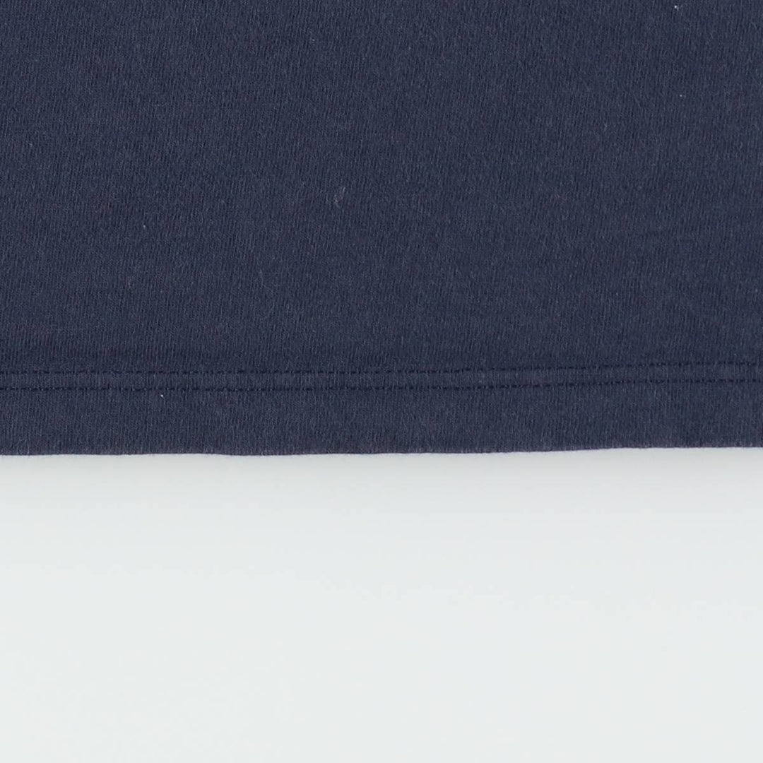 Reebok Ringer T-Shirt, Made in USA, Men's Size L (approx.) cotton navy blue type Vintage Second Hand