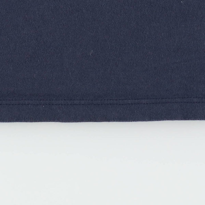 Reebok Ringer T-Shirt, Made in USA, Men's Size L (approx.) cotton navy blue type Vintage Second Hand
