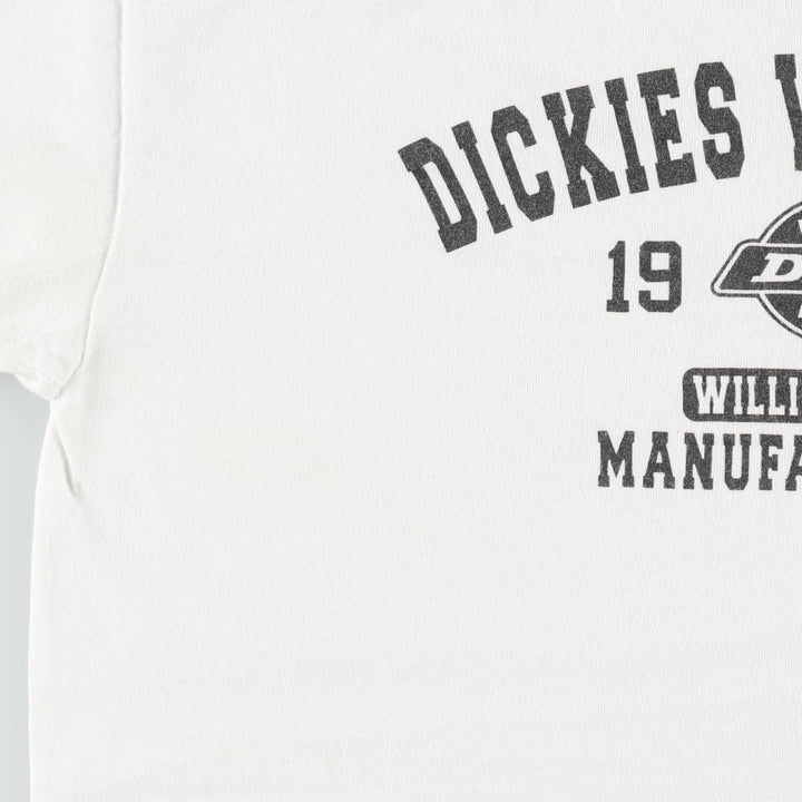 Dickies Ringer T-shirt, Men's Size M cotton white type Vintage Second Hand