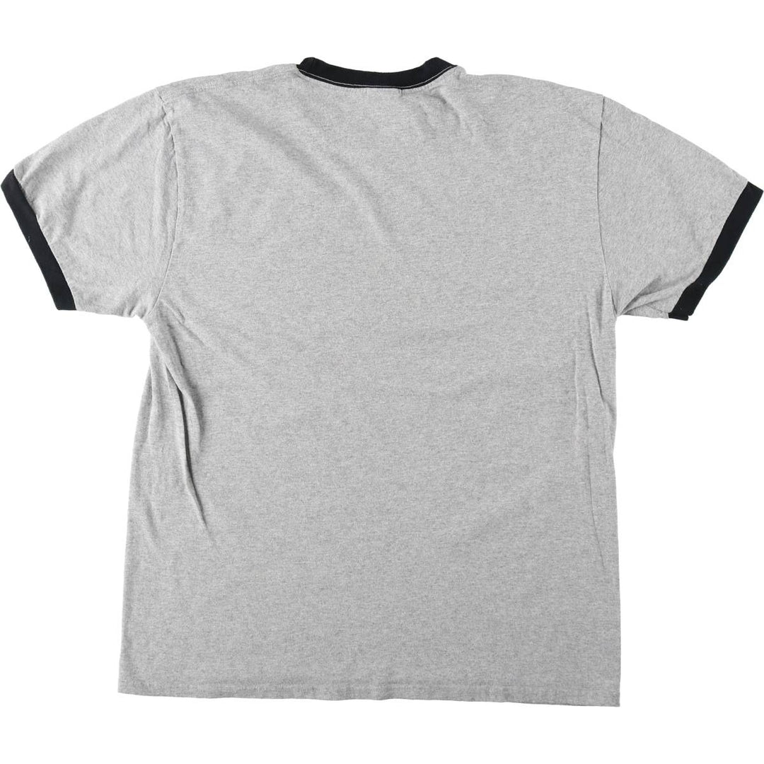 PORT and COMPANY Message Ringer T-Shirt (Men's Size L) cotton gray type Vintage Second Hand